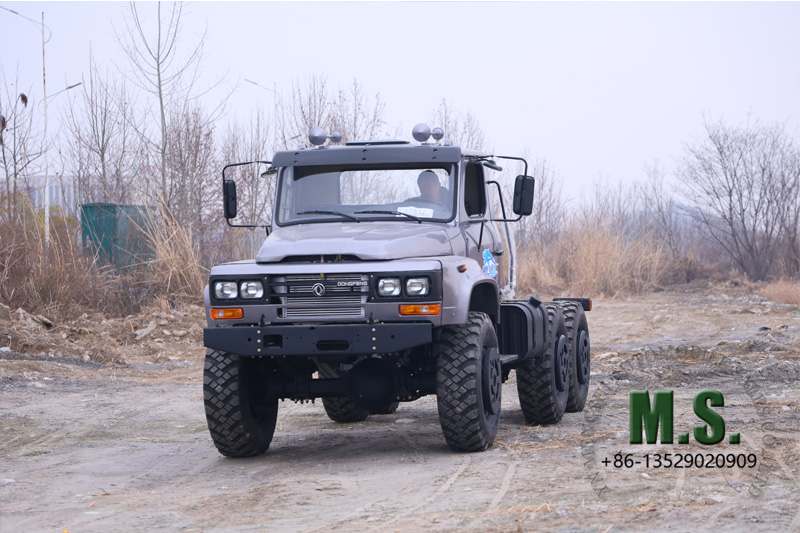 cost effective durable 6x6 single tyre cabin truck off-road test