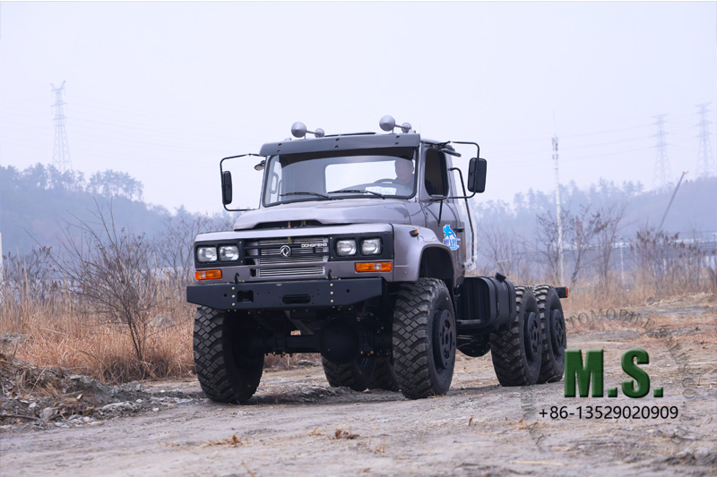 cost effective durable 6x6 single tyre cabin truck for rural area