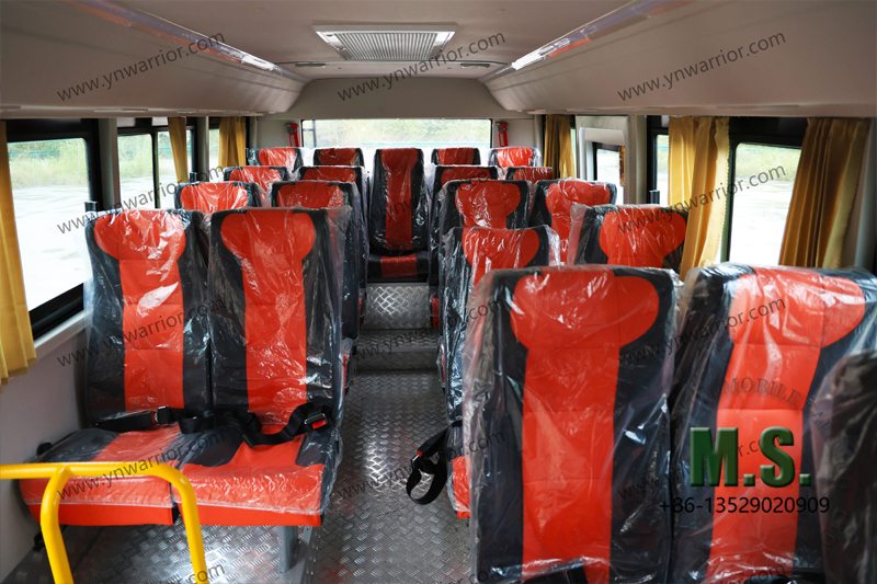 seats lay out of Dongfeng 4x4 off-road bus