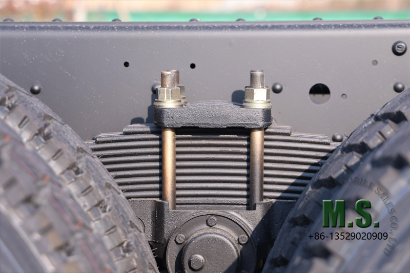 Dongfeng 6x6 off-road truck chassis with cab leaf spring