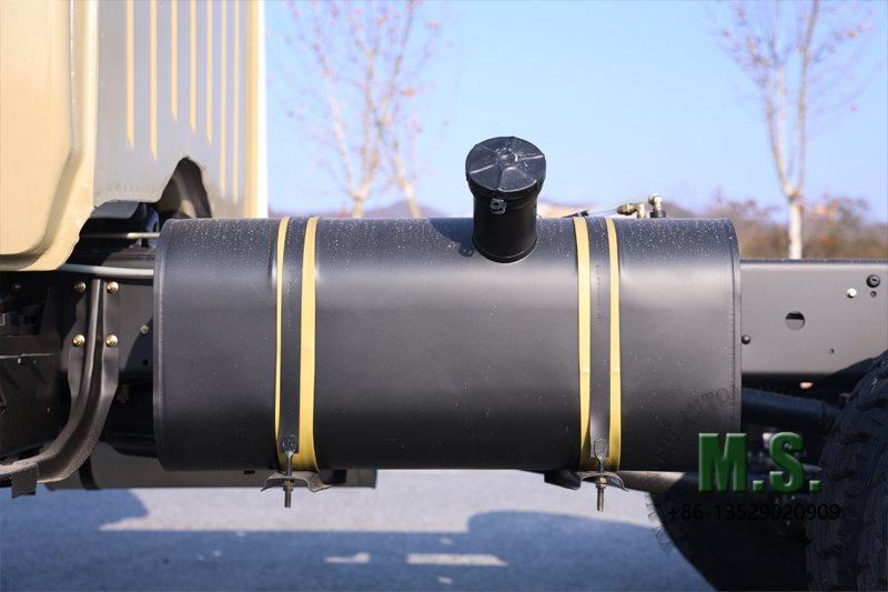 Dongfeng 6x6 off-road truck chassis with cab fuel tank