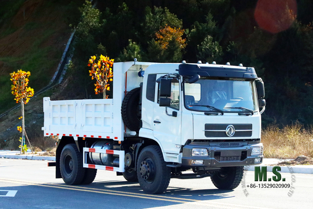 210hp Dongfeng 4*2 Dump Truck_Flathead Row Half Site Mining Tipper Truck _Self-discharging Truck with 10T capacity