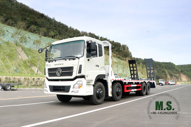 Dongfeng 8X4 Flatbed Vehicle_Dongfeng 10m Flatbed Truck _30T Export Special Truck Conversion Manufacturer