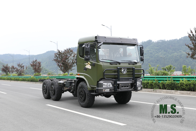 Dongfeng Six-wheel Drive Off-road Special Chassis_6*6 Multifunctional Modified Chassis for export_210hp Dongfeng Truck Chassis Manufacturer