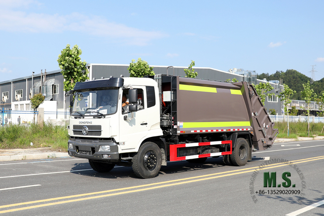 Dongfeng 14 m³ Compressed Rubbish Truck_Automatic Sanitation Garbage Collector Truck_Municipal Sanitation Vehicle Export Manufacturer