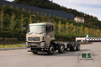 Dongfeng 8X4 Flatbed Chassis_Dongfeng 10m Flatbed Chassis _30T Special Truck Chassis Export Special Chassis Conversion Manufacturer