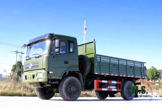 4WD Dongfeng Dump Truck_210HP 9T Flathead One-and-a-half Tipper Truck_Mining Trucks Export Special Dump Vehicle