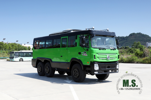 6X6 Dongfeng 8M Off Road Bus_210hp 25-seater Rescue Bus_Six Drive Export Special Bus