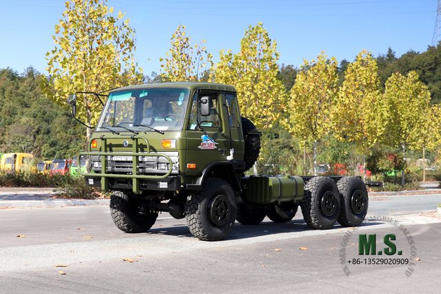 Dongfeng EQ2102 Six Drive Chassis_6×6 153 One and a Half Row Cab Off Road Chassis_Export Special Truck Chassis