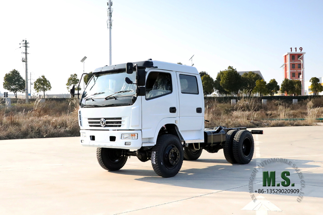 Four Drive Dongfeng Truck Chassis_4*4 Double Row Cab Customized Conversion Light Truck Chassis_AWD Off-Road Truck Export Special Vehicle Manufacturer