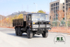 Dongfeng 6*6 Off-road Truck_Black EQ2102 153 Flathead Row a Half Cab Diesel Vehicle_Six Drive Transport Truck Export Special Vehicle