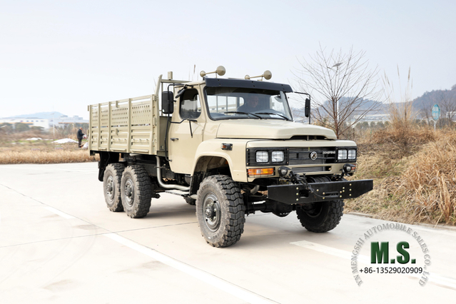 190hp EQ2082 Dongfeng 6*6 Off Road Truck_Six-wheel Drive Long Head Single Row Cab Cargo Truck Conversion Manufacturer_Export Special Purpose Vehicle