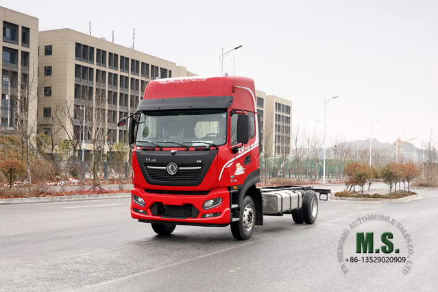 Dongfeng 4*2 Off Road Truck Chassis_290 hp Flat Head High Roof Double Bedroom Cab Cargo Truck Chassis Conversion Manufacturer _Export Special Purpose Vehicle Chassis