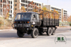 Six Drive Dongfeng Off-road Truck_Black 6*6 EQ2102 153 Flathead Row a Half Cab With Pole Diesel Vehicle_Transport Truck Export Special Purpose Vehicle