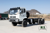 Dongfeng 6*6 Truck Chassis_Flathead 260HP Mountain Forest Off-road Truck Chassis_5.5 M Cargo Box Export Special Vehicle Chassis