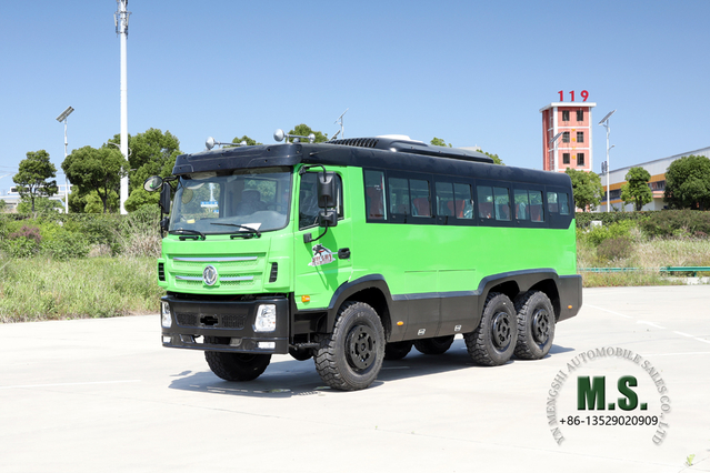 6X6 Dongfeng 8M Off Road Bus_210hp 25-seater Rescue Bus_Six Drive Export Special Bus