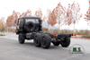 Black 6×6 Dongfeng EQ2102 Chassis_ Six Drive 153 One and a Half Row Cab Off Road Chassis_Export Special Truck Chassis