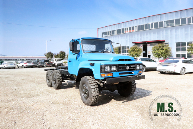 6*6 EQ2082 Off-road Special Vehicle Chassis_Dongfeng 25Y Pointed Truck Chassis_170 HP Six Wheel Drive Truck Chassis Export Special Chassis