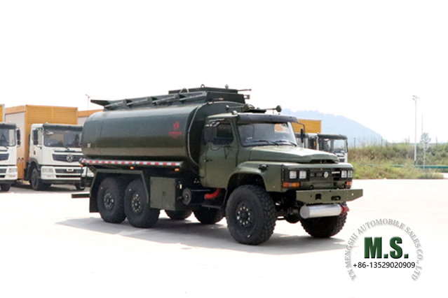 Dongfeng Six-wheel Drive EQ2100 Tanker Truck_190HP 6*6 Pointed Head Feul Tanker for Sale_Six Drive Export Special Tanker Lorry