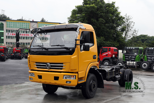 4×2 Dongfeng 140 HP Light Truck Chassis_10T Small Diesel Truck for export_Custom Left/right Hand Drive Commercial Truck Conversion