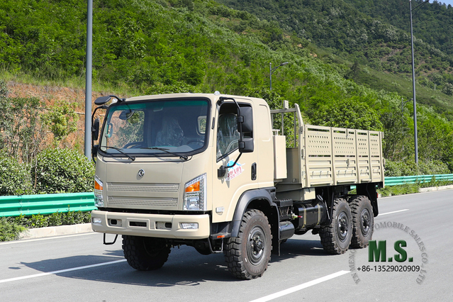 Camel Grey EQ2082 6WD Off-road Light Truck-Dongfeng 190HP Flathead 6X6 Diesel Truck Export Special Vehicle