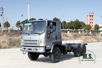 Bobcat 6*6 Flathead Off-Road Truck Chassis_ 210HP Dongfeng EQ2082E6D Off-Road Chassis Conversion_Six Wheel Drive Export Special Vehicle Manufacturer