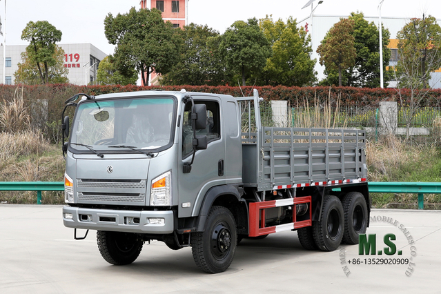 6*6 Dongfeng Vehicle Light Truck_2.5T EQ2082 Upgraded Flathead Truck_ 6WD Small Truck Highway Tire Export Special Vehicle