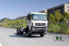 Dongfeng 6*6 three-axle rear eight-wheel off-road chassis_Weichai 350 hp Six-wheel-drive heavy-duty truck chassis_ Export special-purpose vehicle chassis conversion