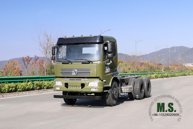 Dongfeng 6*4 Off Road Truck Chassis_6x4 Flathead One-and-a-half Cab Chaais_Export Special Vehicle Chassis