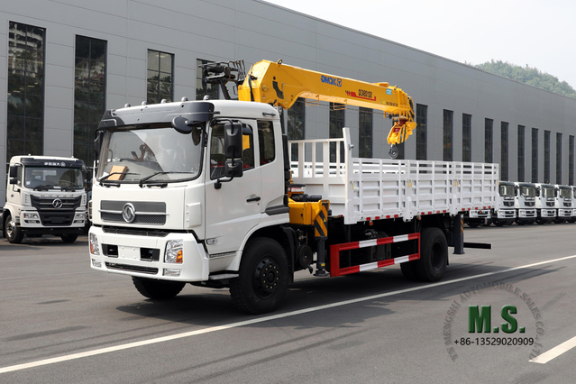 SQ10SK3Q 10T Four-section Boom Truck-mounted Crane _210 hp Straight Arm Crane Truck-mounted Crane Truck_Dongfeng Export Special Purpose Vehicle Modification Manufacturer