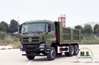  6×4 Dump Truck_375HP Flat Head Row and a Half Cab Heavy Duty Tipper Vehicle_Dongfeng Export Dump Truck Manufacturer