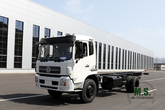 Dongfeng 4×2 Chassis Flathead One-and-a-half cab 210hp Chassis with Truck Crane Export Special Chassis