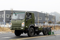 Dongfeng 6×6 Off-road Truck Chassis_EQ2082 Six-wheel-drive Flathead "Bobcat" Truck Configuration_Export Special Vehicle Chassis