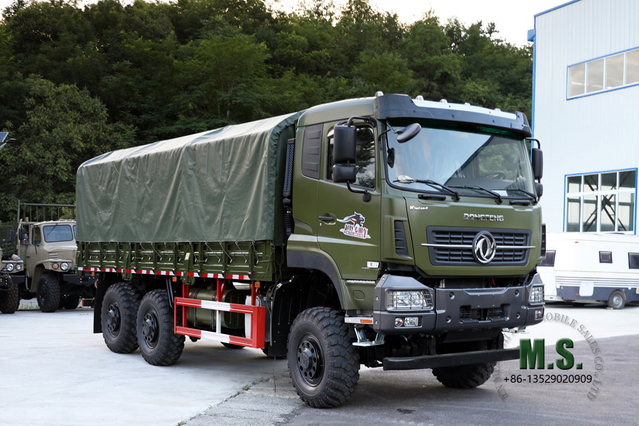 Green Six Drive Off Road Truck Dongfeng 6×6 Heavy Truck Three Axle Cargo Vehicle Export Special Vehicle