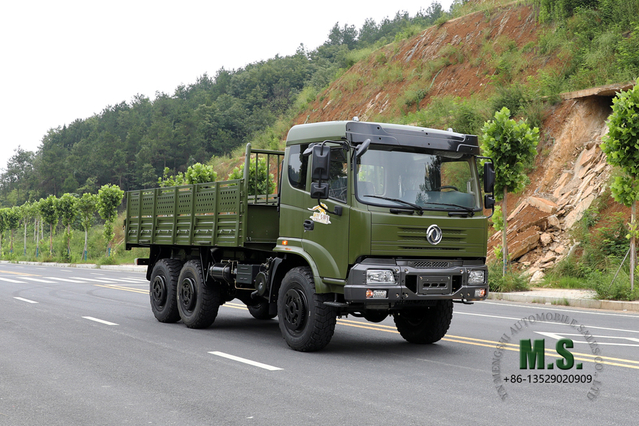 6*6 Dongfeng Flathead Off-road Truck_ Six-wheel Drive One-and-a-half Row Transport Truck_Dongfeng 6WD Export Special Vehicle