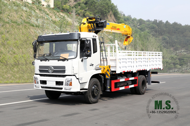 210 hp 10T Four-section Boom Truck-mounted Crane _SQ10SK3Q Straight Arm Crane Truck-mounted Crane Truck Modification Manufacturer Dongfeng Export Special Purpose Vehicle