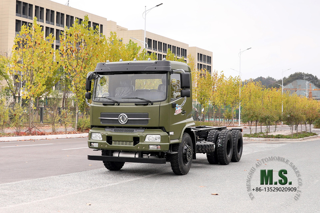 Dongfeng 6*4 Off Road Truck Chassis_Dongfeng 6x4 Off-road Tanker Chassis_Flathead One-and-a-half Export Special Vehicle Chassis