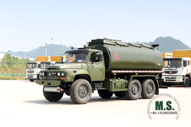 Dongfeng Six-wheel Drive EQ2100 Tanker Truck_190HP 6*6 Pointed Head Feul Tanker for Sale_Six Drive Export Special Tanker Lorry