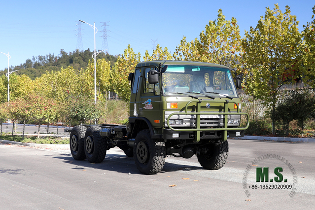 Dongfeng EQ2102 Six Drive Chassis_6×6 153 One and a Half Row Cab Off Road Chassis_Export Special Truck Chassis