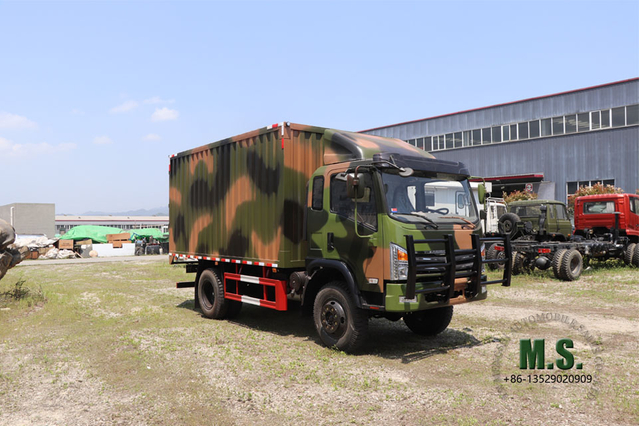 4WD 10T Off Road Van_Dongfeng 4*4 Transport Vehicle_Refrigerated Vehicle Travel Caravan Four Drive Export Special Van Truck