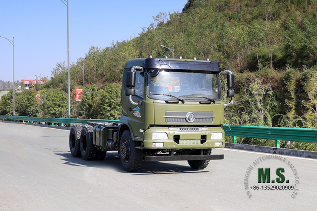 Dongfeng 6*4 Off Road Truck Chassis_6x4 Flathead One-and-a-half Cab Chaais_Export Special Vehicle Chassis