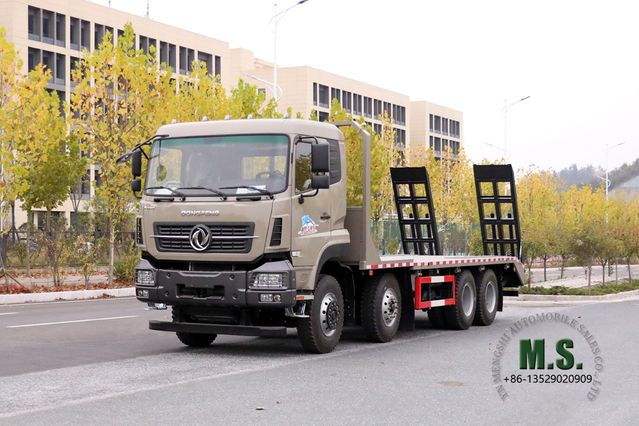 Dongfeng 30T Flatbed Truck_Dongfeng 8X4 Flatbed Freight Vehicle_10m Truck Export Special Vehicle