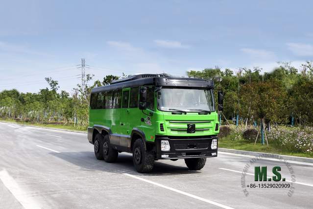 Dongfeng Six Drive Off-road Bus_6*6 All-drive County Bus_27-seat 260hp Modified Bus Export Special Vehicle