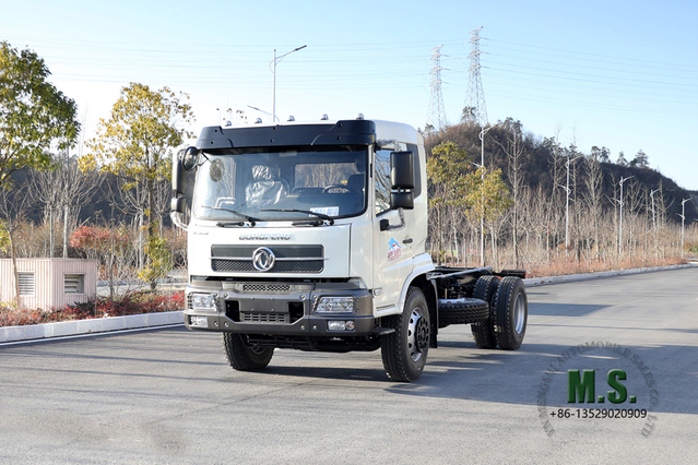 Dongfeng 4*2 Chassis_190hp Flathead One and a half Garbage Truck Chassis for sale_Dongfeng Export Special Vehicle