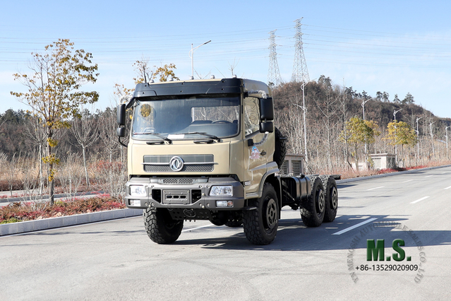 Dongfeng 6*6 Off Road Chassis 190hp Six Wheel Drive Flathead Chassis for sale_Conversion Manufacturer Export Special Chassis