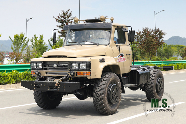 4*4 Long Head Off-road Special Vehicle Chassis_4WD Dongfeng 240 Pointed Cab Chassis_Customised Export Chassis