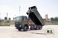 Dongfeng 6×4 Dump Truck_375HP Flat Head Row and a Half Cab Heavy Duty Tipper Vehicle_Export Dump Vehicle Manufacturer