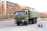 6x4 Dongfeng Off-road Truck_210 hp Flathead Row Half Cab Transport Truck With Tarpaulin Pole_Dongfeng Export Special Purpose Vehicle