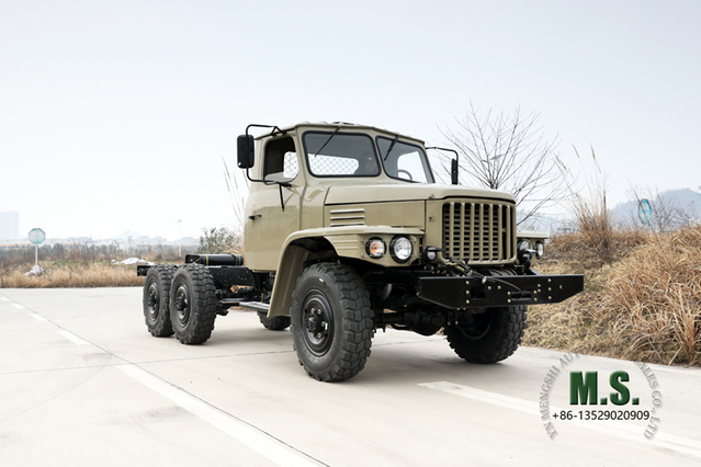 Dongfeng Six-wheel Drive Chassis Diesel Vehicle_EQ2082 Single Row Pointed Off-road Truck Chassis 6WD Export Special Purpose Vehicle