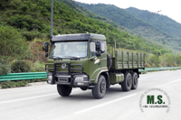 6×6 Dongfeng 8T Off-road Special Truck for sale_Six-wheel Drive Flathead One and a half Row Cab Export Truck With Crash Bar_260 hp Transportation Vehicle Manufacturer